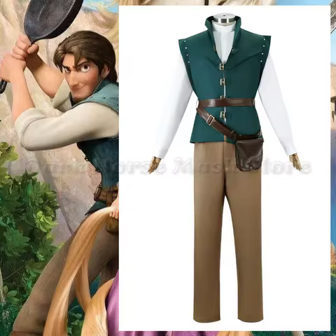 Flynn Rider Cosplay Costume Adult Carnival Uniform Halloween Costumes Prince Cosplay Outfits Flynn R