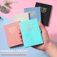 ▦◄✧ 2023 A7 Mini Notebook 365 Days Portable Pocket Notepad Daily Weekly Agenda Planner Notebooks Sta