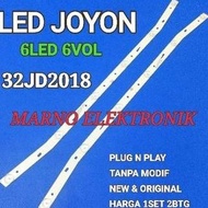 Termurah LAMPU BL BACKLIGHT LED TV JOYON 6K 6V 32IN 32JD2018 6LED 6VOL