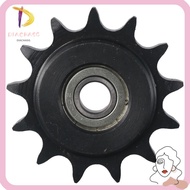 DIACHASG Chain Idler Sprocket, 13 Tooth 10mm Bore 1/2" Pitch Convex Idler Gear, Durable C45 Carbon S