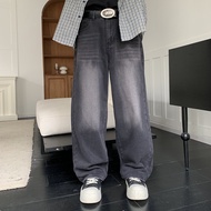 ผู้ชายรูปแบบอะนิเมะฤดูใบไม้ร่วงหลวมกางเกงยีนส์ขากว้างอเมริกันแนวโน้มRetro Gothicผู้ชายผู้หญิงBaggyตร