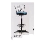 BA703 ADJUSTABLE BECCO BAR STOOL WITH BACKREST & PVC CUSHION * PLS CALL US BEFORE ORDER*