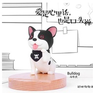 YQ Wooden Creative Puppy Mobile Phone Holder Mobile phone holder Cartoon Shelf Cute Dog Desktop Phone Holder  Watch Live