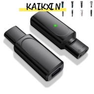 KAIKXIN Type-c Shaver Adapter, 6W Display Light Electric Shaver Converter, PVC Universal Safe Power 