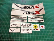 stiker sepeda Fold X osaka