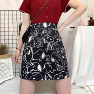 graffiti summer snoopy high waist skirt (RS3795)