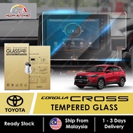 TOYOTA COROLLA CROSS 2021 - 2024 Tempered Glass Screen Protector Infotainment Navigator Accessories Bodykit Accessori