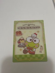 Sanrio keroppi 大眼蛙餅卡三麗鷗