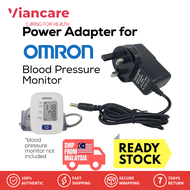 Vinsencare UK 3 Pin Power Adapter for Omron BPM Blood Pressure Monitor 欧姆龙血压计插头 for Omron HEM-7121 HEM-7120 SEM-1 JPN500 JPN600 JPN700 HEM-8712 HEM-6161 HEM-6221 Blood Pressure Monitor 6V 500ma AC DC Power Adapter Charger for OMRON Blood Pressure Monitor