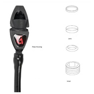 Archery peep sight peep housing Lens holder