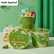 (จัดส่งด่วน) Liuwei Green Plum Family Bucket 480g Plum Snacks Spree
