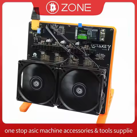 2026 Newest NerdOCTAxe 9.6Th/s 180W 8*BM1370 ASIC Chips, 2.4G WiFi Crypto Bitcoin Solo Miner