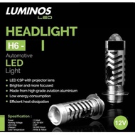 LAMPU LED DEPAN MOTOR ORIGINAL LUMINOS H6 LS1 LS2 LASER GUN PUTIH