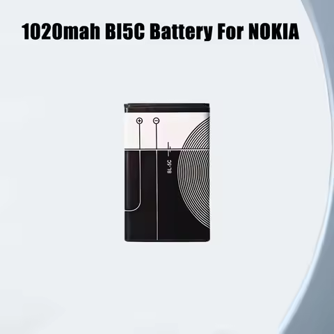 Batteries For Nokia Radio Phone 3.7V 1020mAh Rechargeable Battery BL-5C BL5C 1100 1110 1200 1208 128