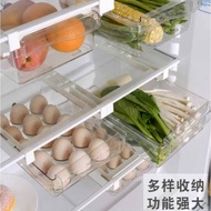 Compartment PET Refrigerator Drawer Organizer Transparent Fridge Storage Drawer Fridge Organizer Rac