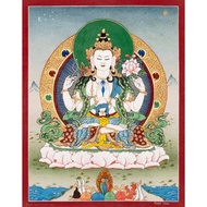 手繪觀音唐卡藝術