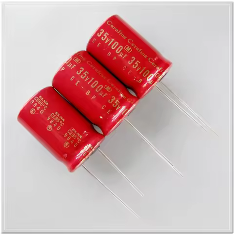 1PCS/5PCS ELNA Cerafine BP 100uF/35V Non-Polarized Electrolytic Capacitor for Audio