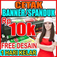 PRINT BANNER FREE DESIGN size 100 cm x 50 cm min order 2 clicks