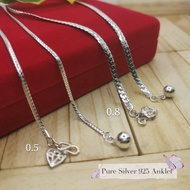 Gelang Kaki perak 925/Anklet Silver 925
