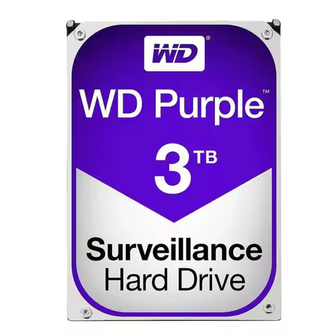 Western Digital 3TB WD Purple Plus Internal Hard Drive HDD - 5400 RPM, SATA 6 Gb/s, CMR 3.5" Renew W