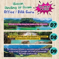 [BANNER]HIASAN KELAS | HIASAN DINDING | BEAM | BILIK GURU | OFFICE| SEKOLAH |8kaki X 2kaki