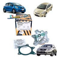 ปั๊มน้ำ AISIN Toyota VIOS 01-15  YARIS 08-12 เครื่อง 1NZ2NZFE พร้อมปะเก็นหนัง รหัส WPT-111VAT