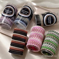 15Canned Braided High Elasticity Hair Ties for Women, Basic Hair Bands, Thickened Hair Ropes, High P