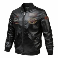 [2022 Pakaian motosikal] Pakaian kulit trend motosikal lelaki musim bunga baru musim semi dan musim luruh jaket kulit
