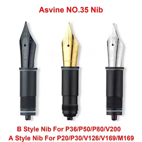 Asvine Fountain Pen Replaced Nibs, EF/F/M Nib For Asvine P36/P50/P80/V200/P20/P30/V126/V169/M169 Wri