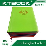 SỔ BÌA DA CAO CẤP HANDBOOK LỚN 400 TRANG SIZE A4