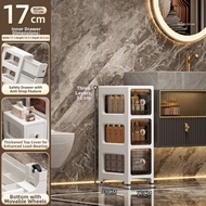 Narrow Gap Storage Cabinet with Doors 17cm Width