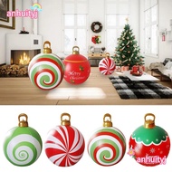 AHTY Gardens Balloon, 60cm PVC Inflatable Ball, Giant Decoration Giant without Light Christmas Ball 