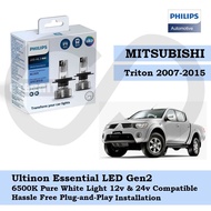 Philips New Ultinon Essential LED Bulb Gen2 6500K H4 Set for Mitsubishi Triton 2007-2015