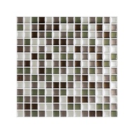 Clever Mosaics 3D Effect Waterproof Vinyl Wallpaper 3D Peel and Stick Mosaic Wall Tiles Sticker - 1 Sheet