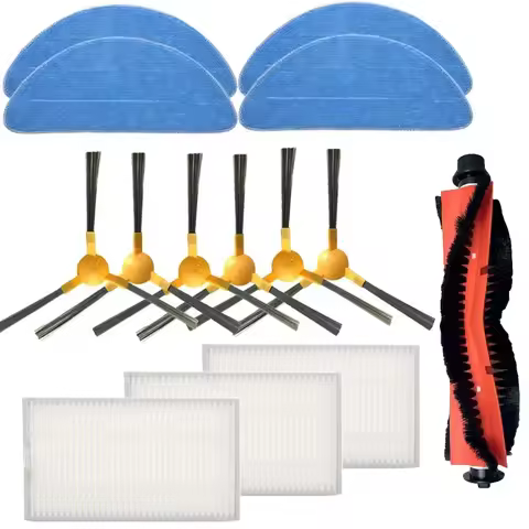 Robot Cleaner Side Brush HEPA Filter Mop Cloth for Kitfort КТ-577 PANDA EVO Puron PR10 Zigma Spark 9
