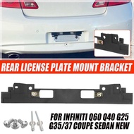 Car Number Plate Rear License Number Plate Bracket Frame Holder Mount For Infiniti Q60 Q40 G25 G35/3