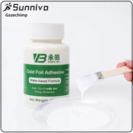 100ml Gilding Glue Gold Leaf Foil for Home Decors Wood Metal Foil Sheets