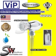 VIP HEAVY DUTY CHROME PUBLIC AREA PUSH BUTTON URINAL BOWL FLUSH VALVE 100% BRASS BODY #6222 6222 Flu