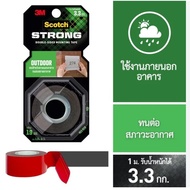 (KTS)Scotch 3M STRONG 411-S19 Scotch Tape 2 Sides For Outside The Building (Small Shaft) Size 19 Mm.