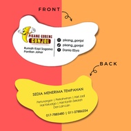 50pcs Custom Shape custom design Business Card Name Card Loyalty card (260gsm Artcard)