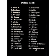 Zafa Jasa Ukir Nama Perhiasan Cincin / Kalung Liontin / Gelang - Engrave