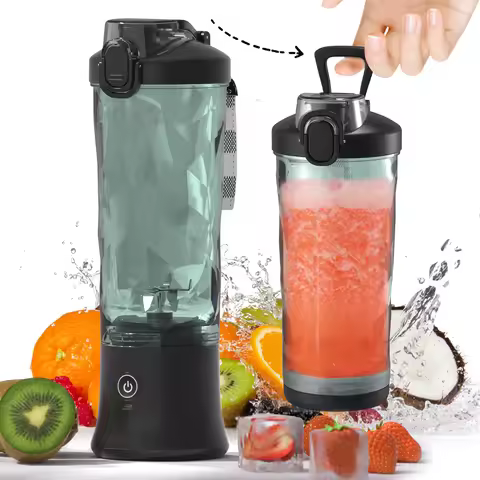 Portable Blender Electric Juicer 600ML Fruit Mixers 4000mAh USB Rechargeable Smoothie Mini Blender M