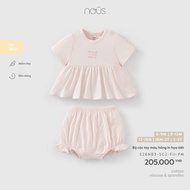 NOUS - Pink printed short sleeve set - SS26.T5B baby girl clothes newborn baby clothing