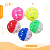 STO Bola Kucing Bell Ball Cat Toy with Bright Colors Stress Relief Interactive Play Compact and Long