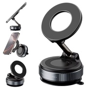 K007 ที่วางโทรศัพท์แบบแม่เหล็กพับได้ดีไซน์ใหม่ล่าสุดสำหรับรถ ที่วางโทรศัพท์มือถือแบบดูดติดกระจกหน้าร