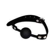 Mizzzee Silicone Rubber SM Mouth Gag Black Slave Harness Silicone Ball Gag SM Bondages Fetish Mouth 