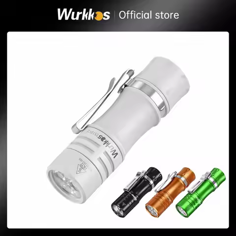 Wurkkos New TS10 V2 14500 Powerful Mini EDC Flashlight with 3* 90 CRI LEDs and 3* RGB Aux LEDs Andur