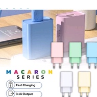 TRAVEL ADAPTOR CHARGER MACARON - COCONUT CHARGER JSC MACARON