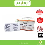 [ALIVE PHARMACY] BD Swab Alkohol 100'S