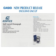 Casio EDIFICE Analog 3 hands watch (original) EFR-556